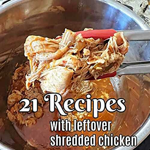 21 Easy Recipes with Leftover Shredded Chicken