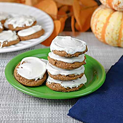 Frosted Molasses Cookies
