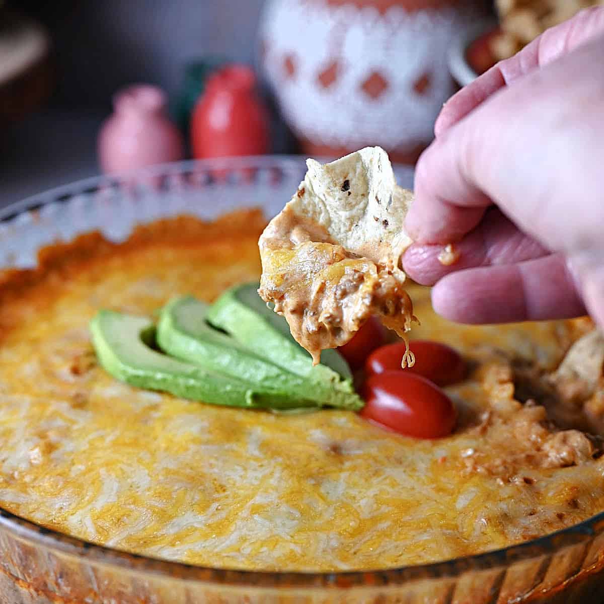 6 Ingredient Hot Taco Dip