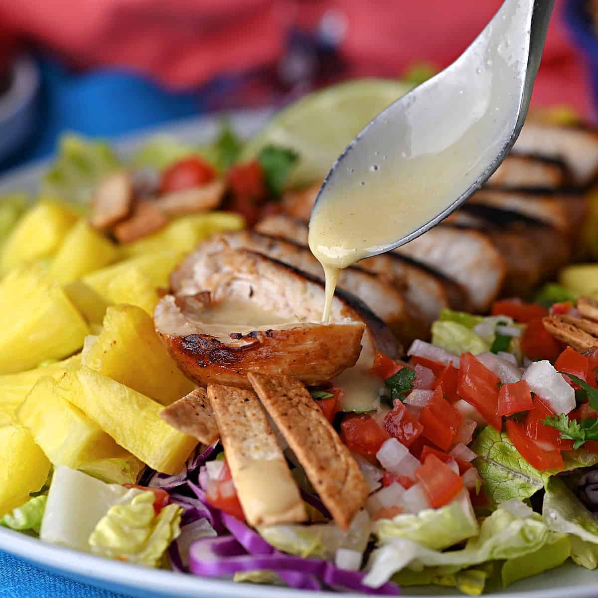 Caribbean Grilled Chicken Salad
