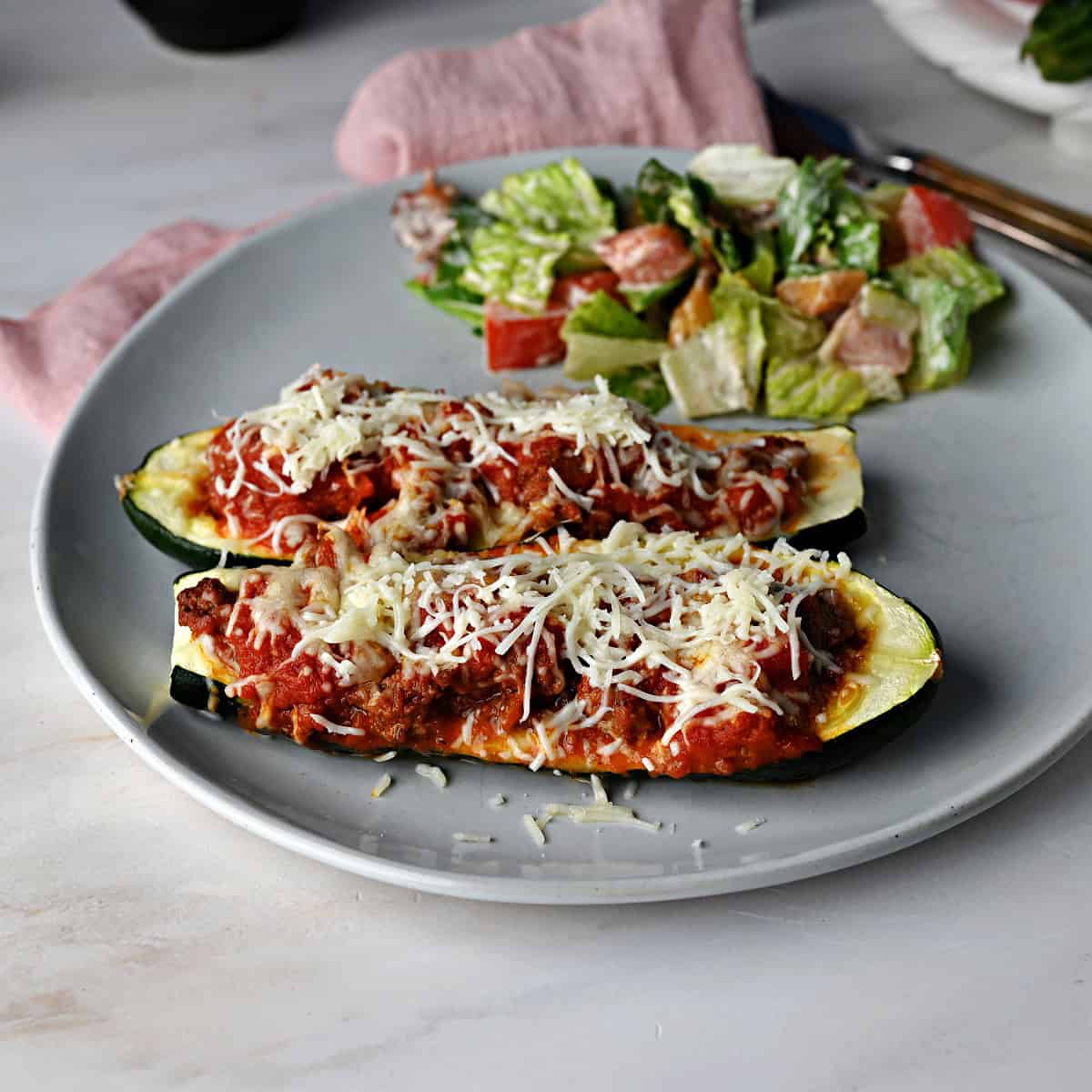 Stuffed Zucchini Boats