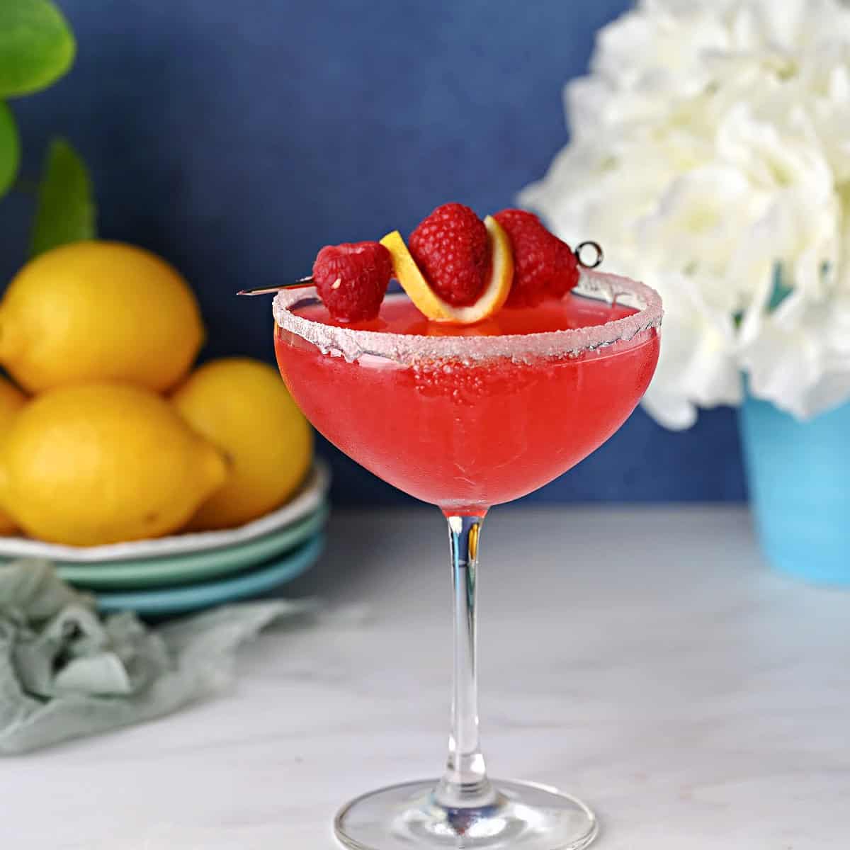 Raspberry Lemon Drop Martini