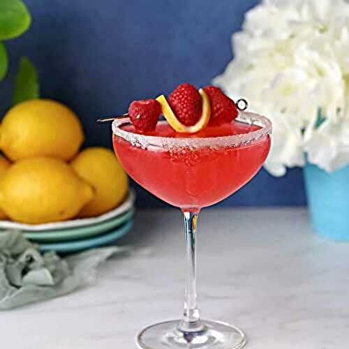 Raspberry Lemon Drop Martini