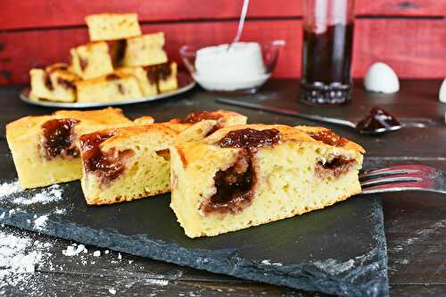 Cottage Cheese Cake with Jam