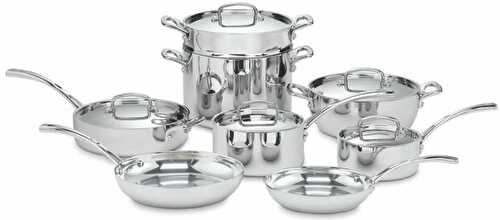 The Best Stainless Steel Cookware set – Cuisinart FCT-13 French Classic Tri-Ply Stainless Review - SunCakeMom
