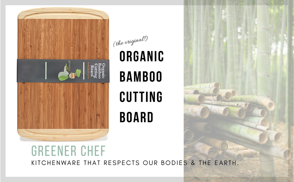 Organic Extra Large Bamboo Cutting Board