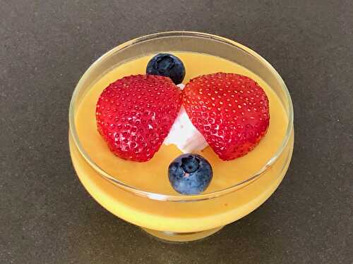 Mango coconut milk mousse