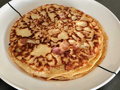 Bacon pancake with syrup