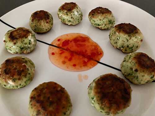 Fishballs with cilantro