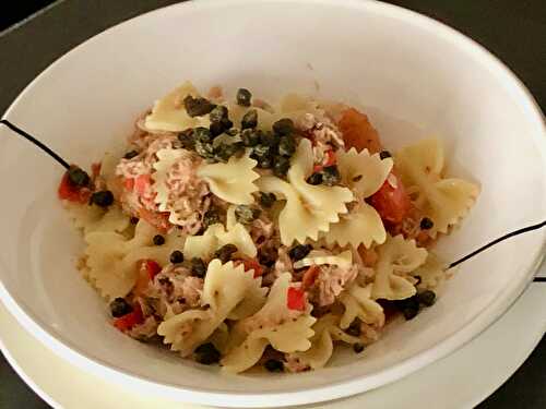 Sicilian tuna pasta with fried capers