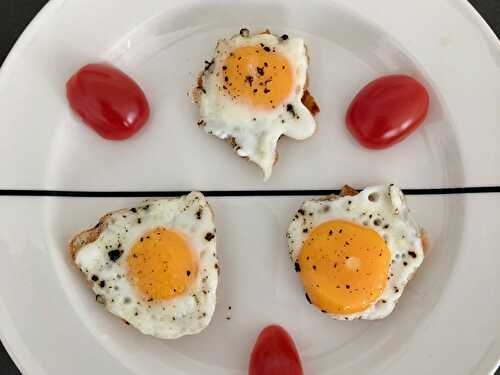 Mini fried eggs