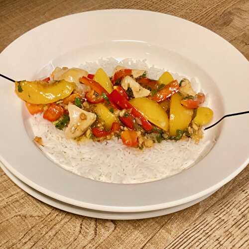 Sweet&sour Thai chicken with peaches