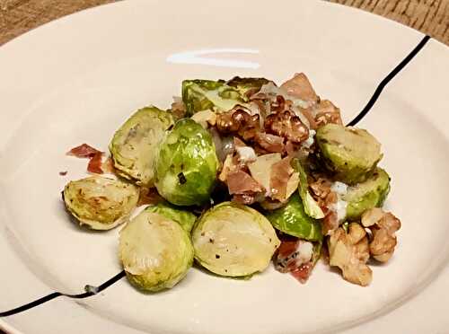 Blue cheese Brussels sprouts