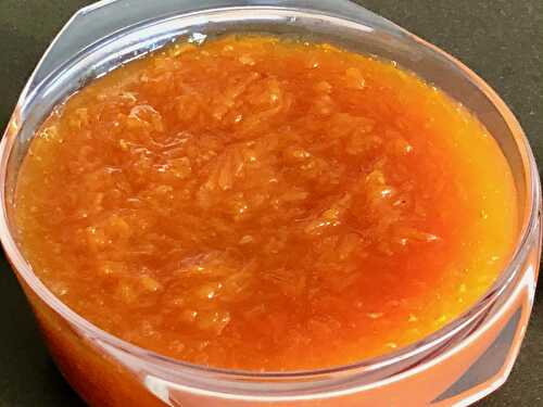 Carrot jam with citrus