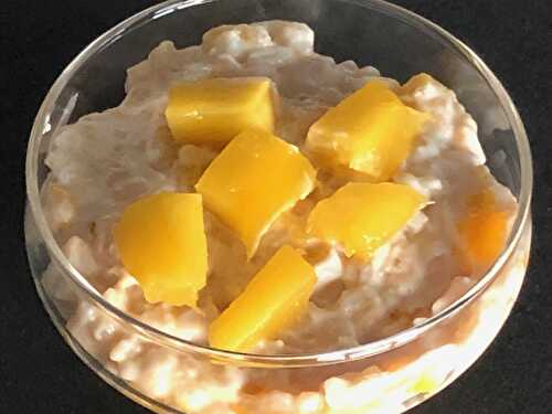 Exotic coconut rice with mango