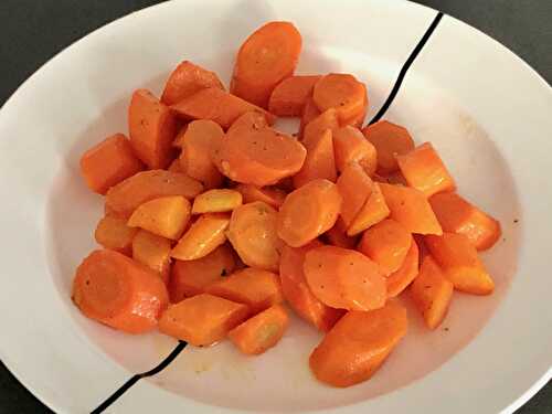 Rum braised not glazed carrots