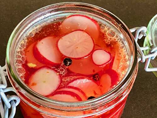 Easy and delicious pickled radish