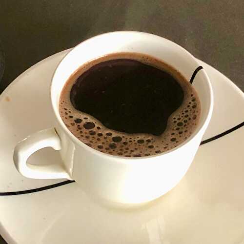 Turkish cardamom coffee