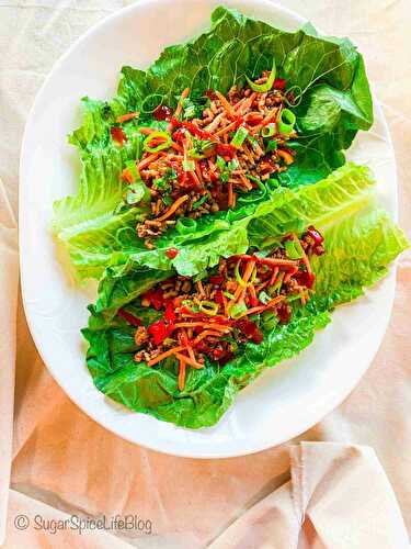 Chilli Chicken Lettuce Wraps