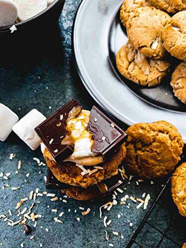 Coconut Cookie & Caramel S'mores