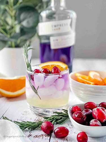Cranberry Orange Gin & Tonic