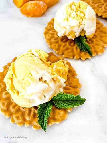 Mango and Vanilla Swirl Ice Cream (No-Churn Recipe)