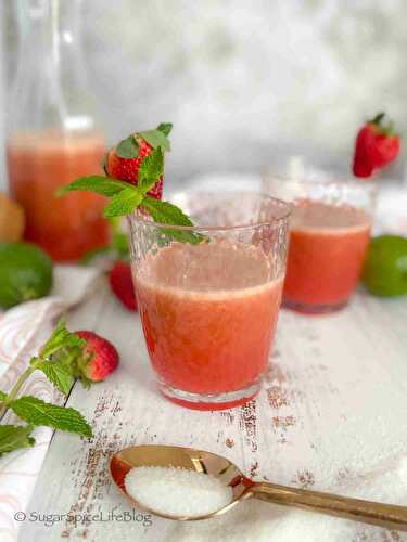 Strawberry Mint Aqua Fresca
