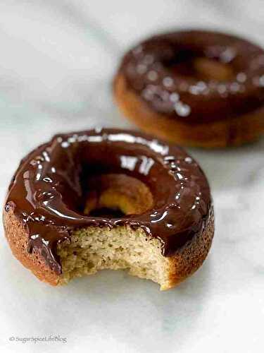 Sugar-free Chocolate Glazed Vanilla Donuts