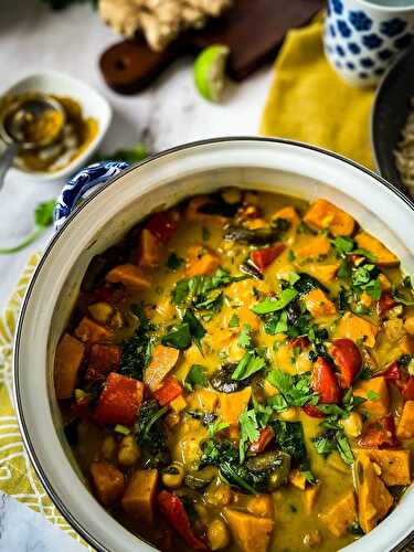 Chickpea and Vegetable Coconut Curry