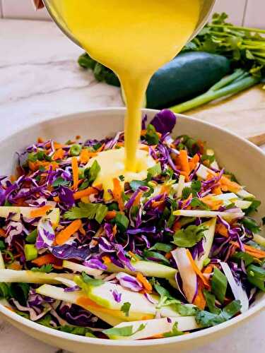 Sweet and Spicy Turmeric Slaw