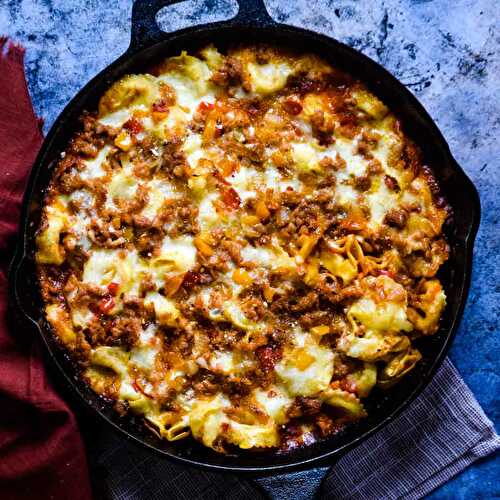 Lazy Lasagna Skillet with Tortellini