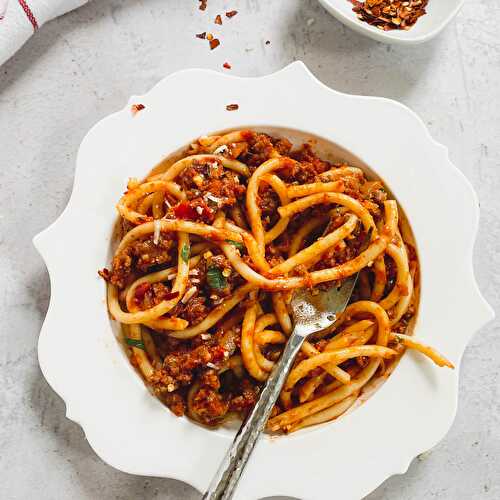 Indian Spiced Lamb Bolognese