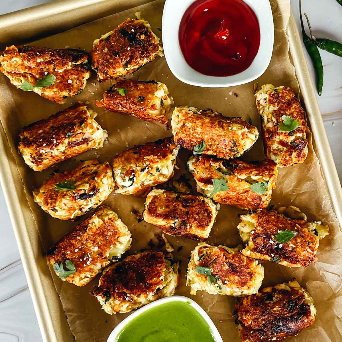 Paneer Tikka Tater Tots