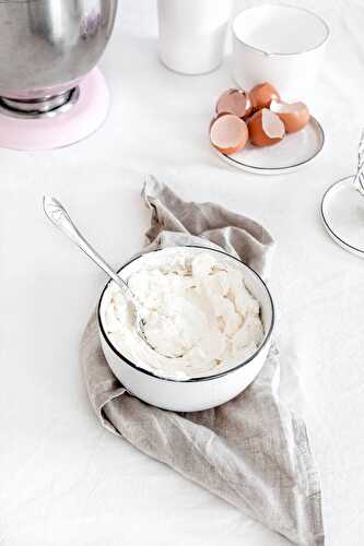 Swiss meringue buttercream - SMBC