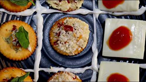 3 Ways Monaco Biscuit Canapés Without Fire - Tasted Recipes
