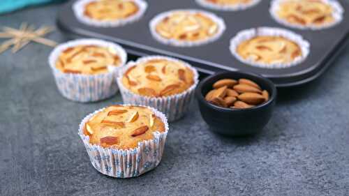 Almond Cupcakes (Eggless) - Tasted Recipes