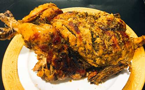 Arabic Roast Whole Chicken Recipe - Tasted Recipes