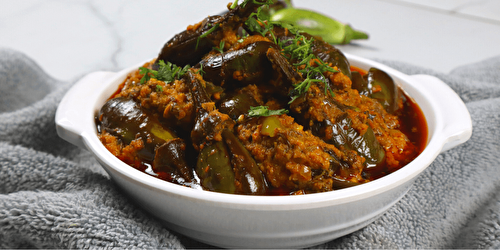 Baingan Masala Dhaba Style | Brinjal Masala - Tasted Recipes