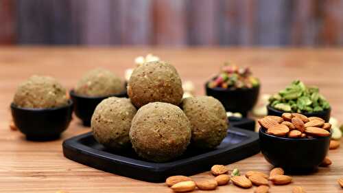 Bajra Dry Fruits Ladoo with Goond and Jaggery - Tasted Recipes
