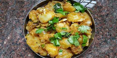 Boiled Potato Fry Recipe - Bangaladumpa Vepudu - Tasted Recipes