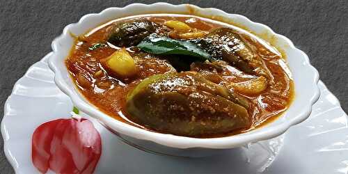 Brinjal Gravy With Coconut - Tasted Recipes
