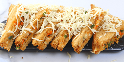 Cheese Schezwan Sandwich Recipe - Tasted Recipes