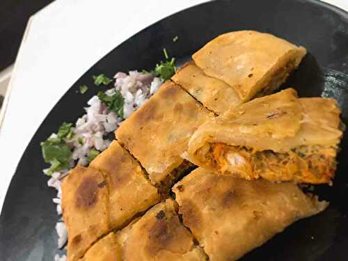 Chicken Baida Roti Recipe - Chicken Tikka Paratha - Tasted Recipes