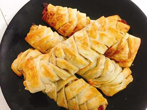 Chicken Pastry Roll - Chicken Stuffed Puff Pastry - Tasted Recipes