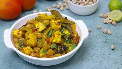 Chole Paneer Ki Sabji | Paneer Chole Masala - Tasted Recipes