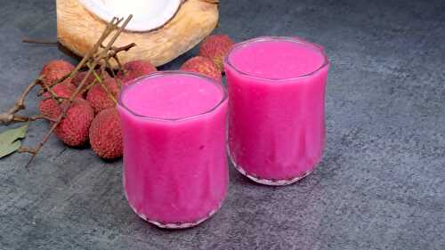Coconut Litchi Rose Cooler (Thirst Quenching Summer Drink) - Tasted Recipes