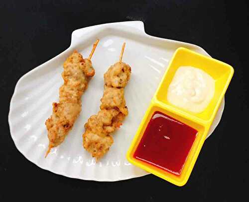 Creamy Chicken Sticks - Fried Chicken Sticks Kabab - Tasted Recipes
