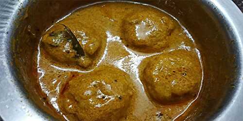 Dal Dumplings Gravy - Urunda Kolambu - Tasted Recipes