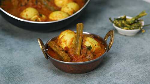 Drumstick Egg Masala Curry - Tasted Recipes