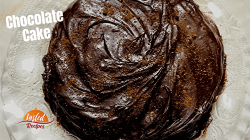 Eggless Dark Chocolate Cake Recipe Without Oven - Tasted Recipes